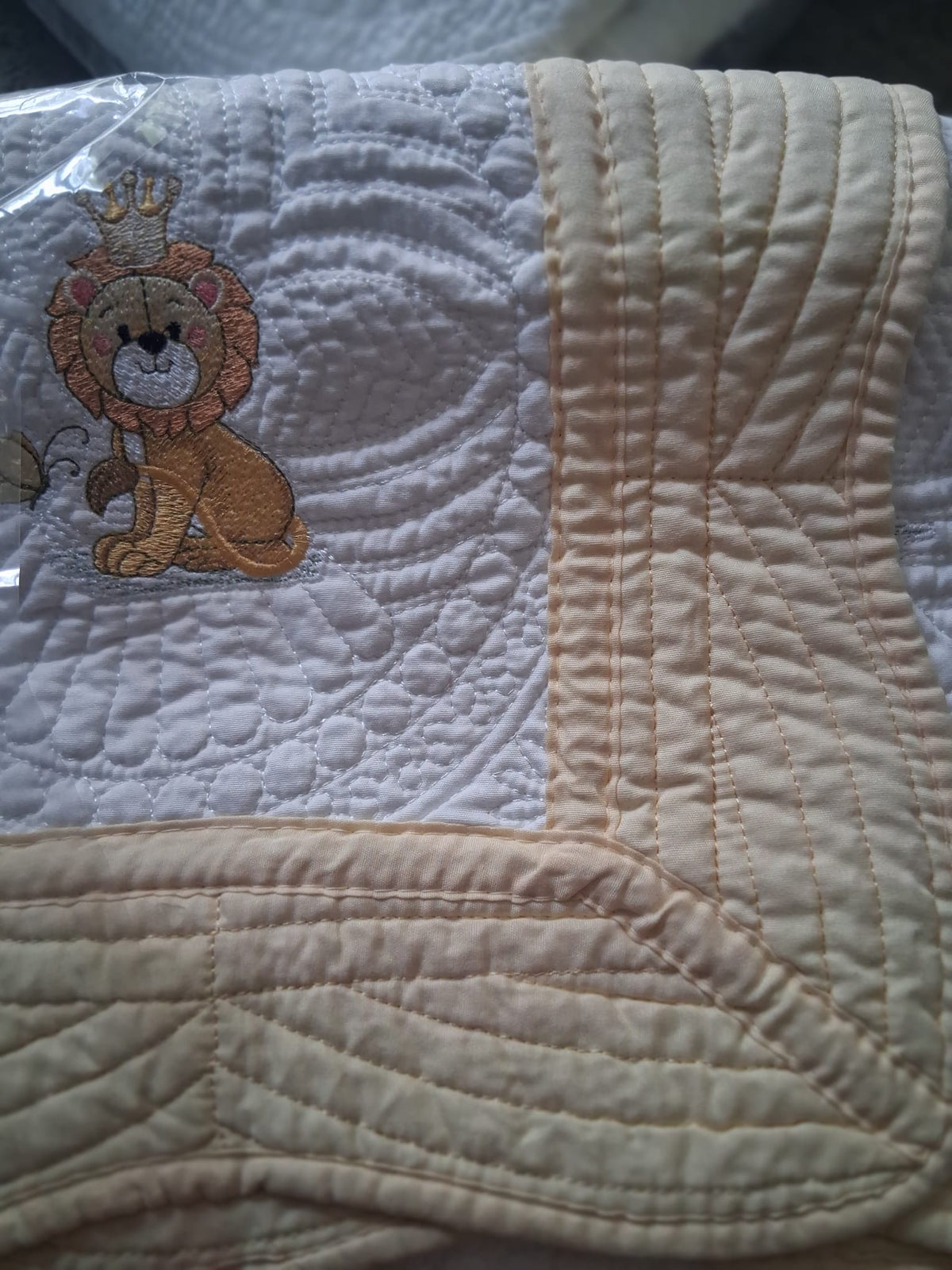 Handmade personalised baby quilt and newborn keepsake